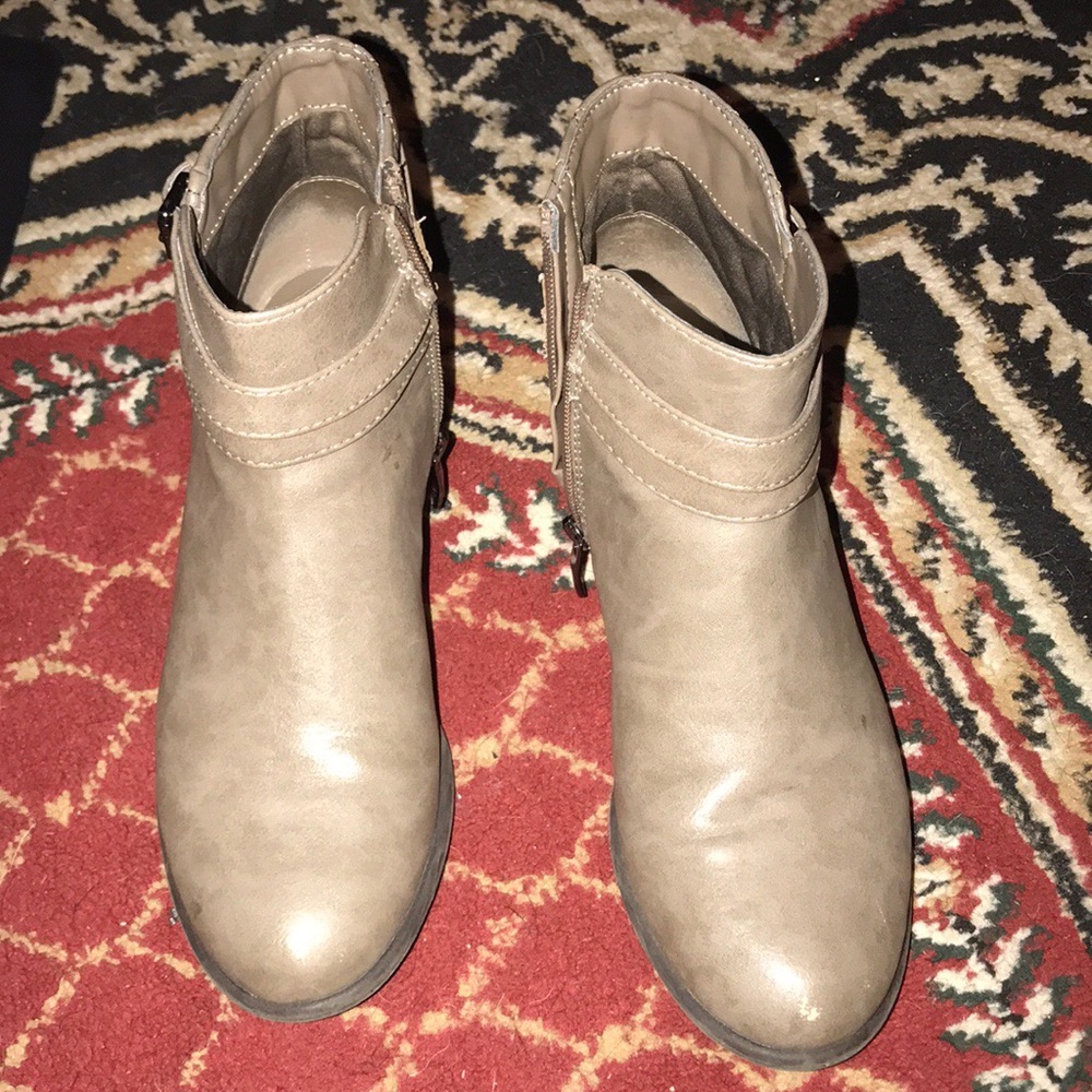 Tan booties